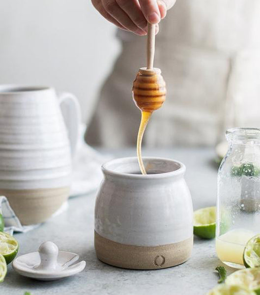 Honey & Beehive Honey Pot Gift Set Goldfinch