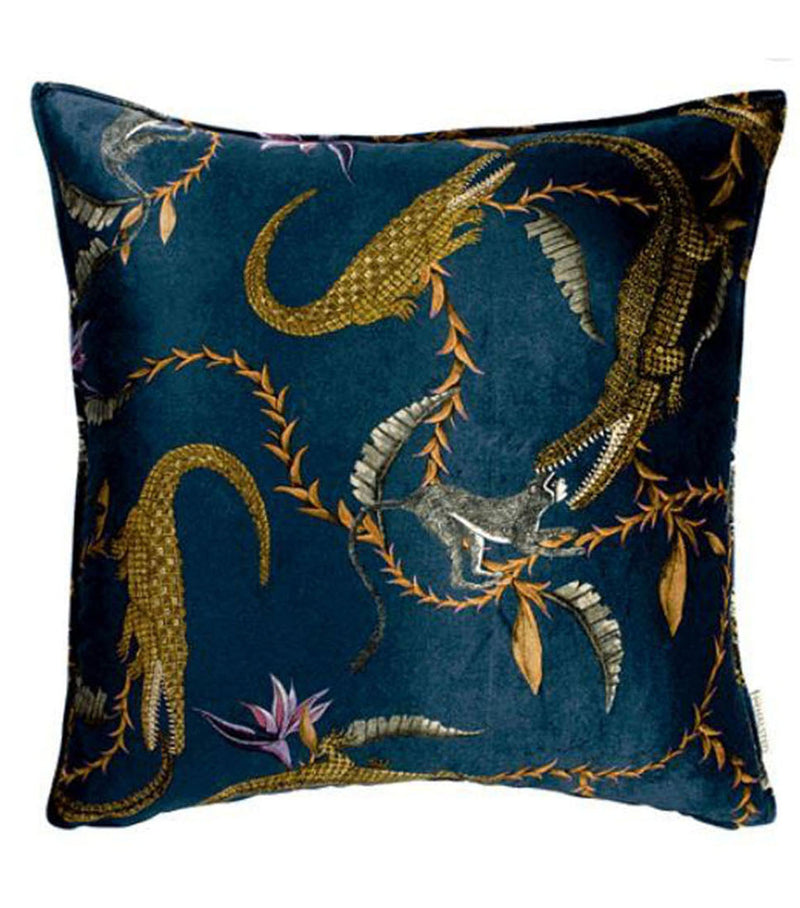 River Chase Velvet Pillow