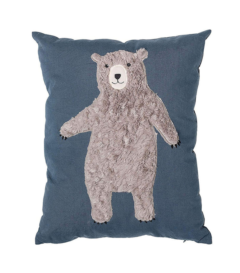 Cotton Pillow with Bear