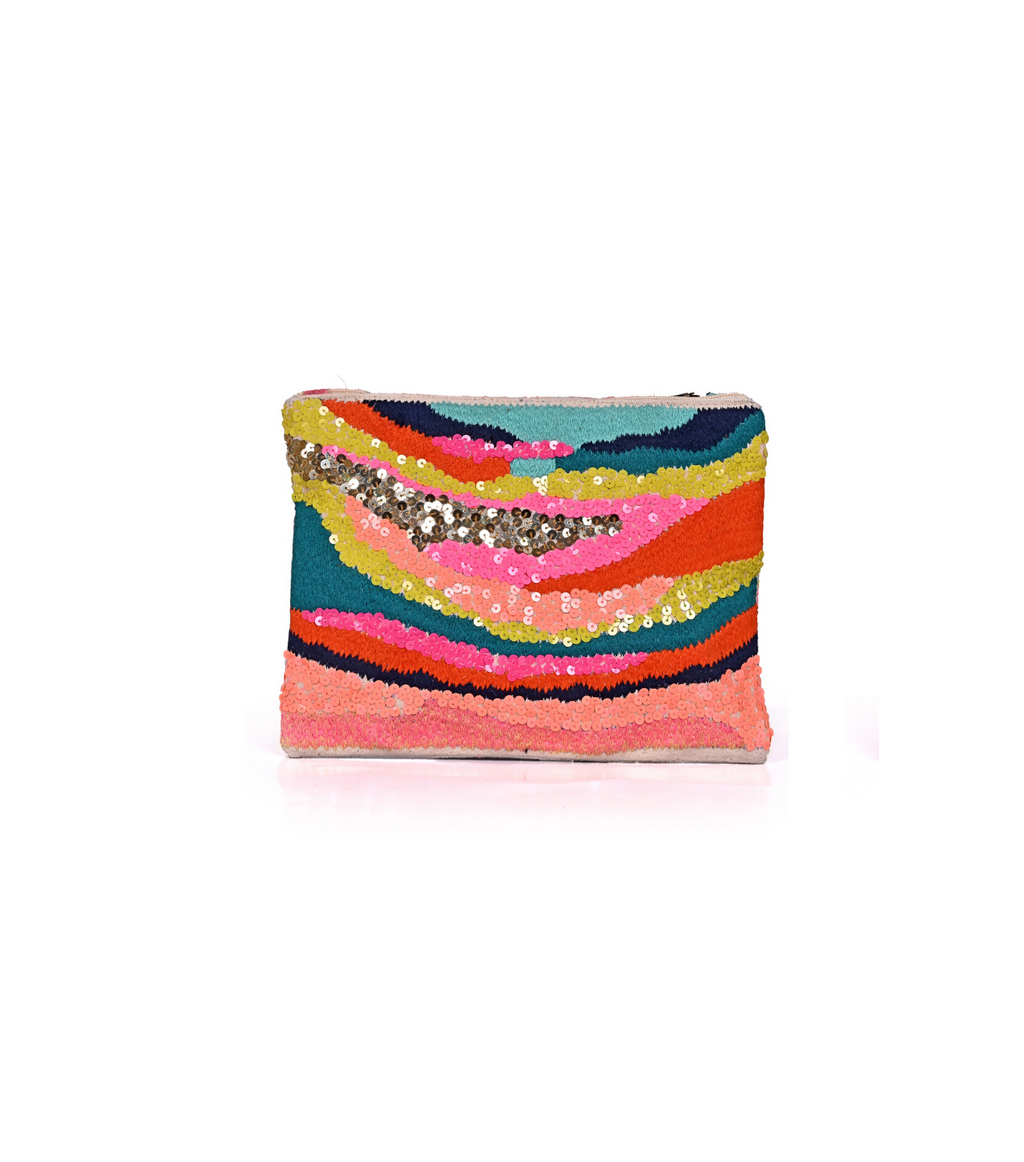 Embroidered Clutch