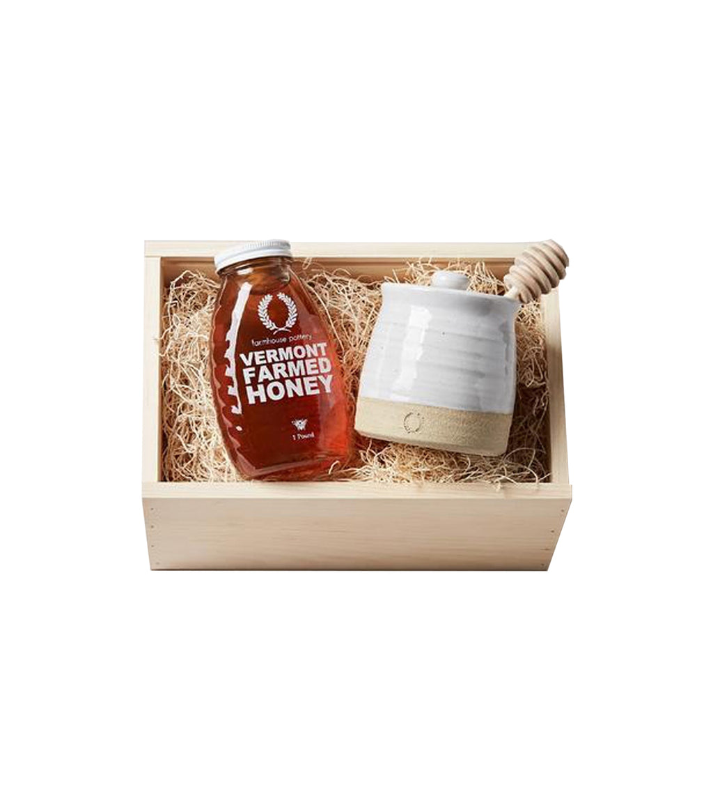 Honey & Beehive Honey Pot Gift Set