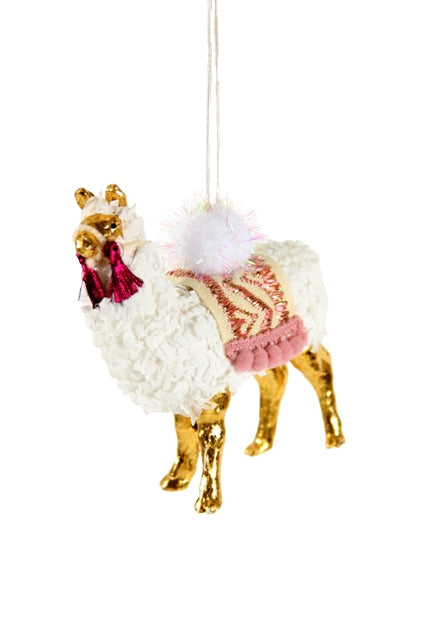 Winter Llama Ornament